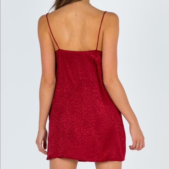 Motel Rocks Red Leopard Print Mini Dress sz s - Picture 2 of 9